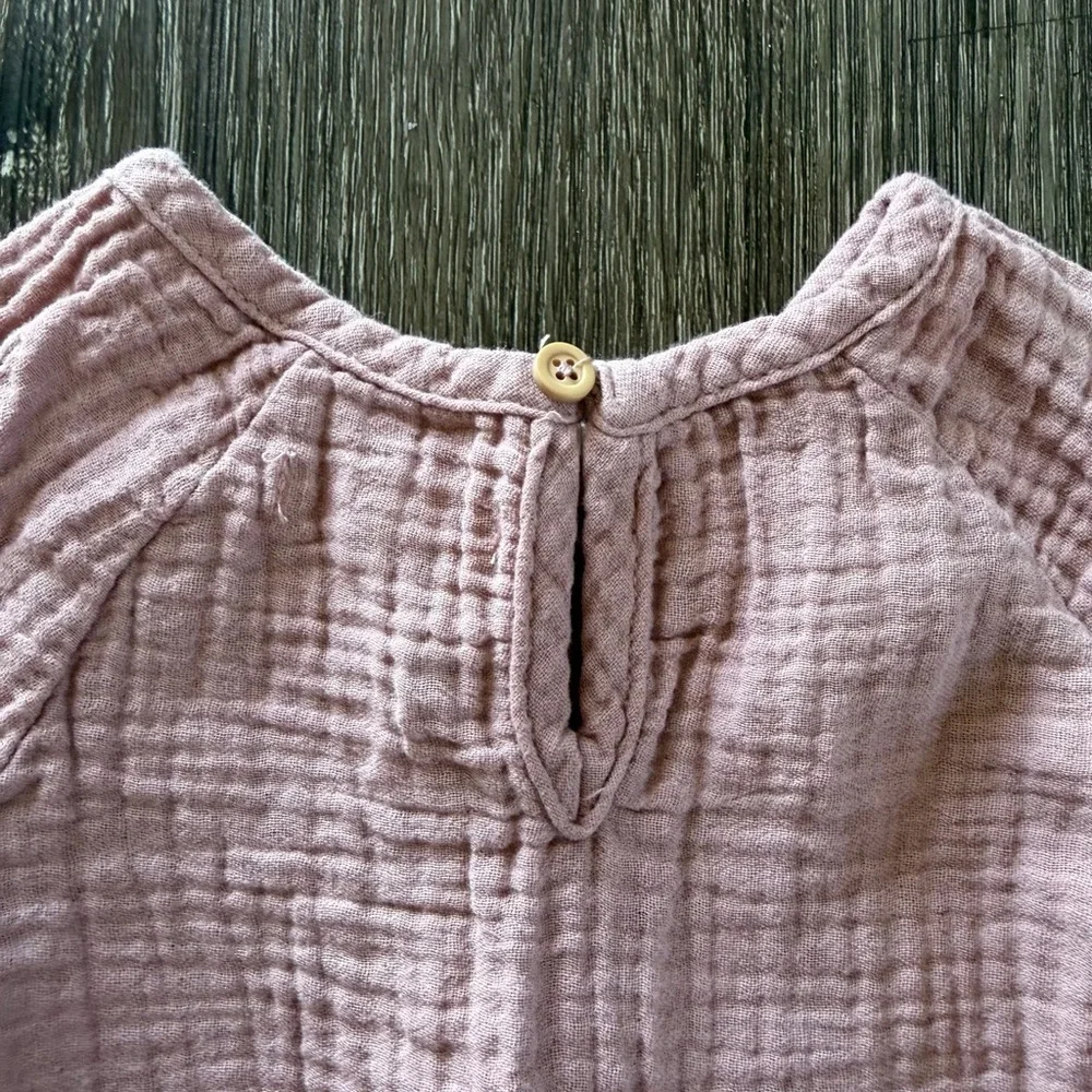 Grayson Collective Pink Gauze Baby Romper
